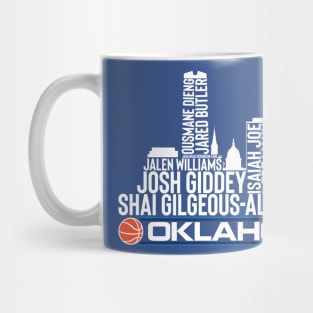 Oklahoma City Basketball Team 23 Player Roster, Oklahoma City City Skyline Mug